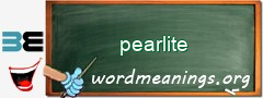 WordMeaning blackboard for pearlite